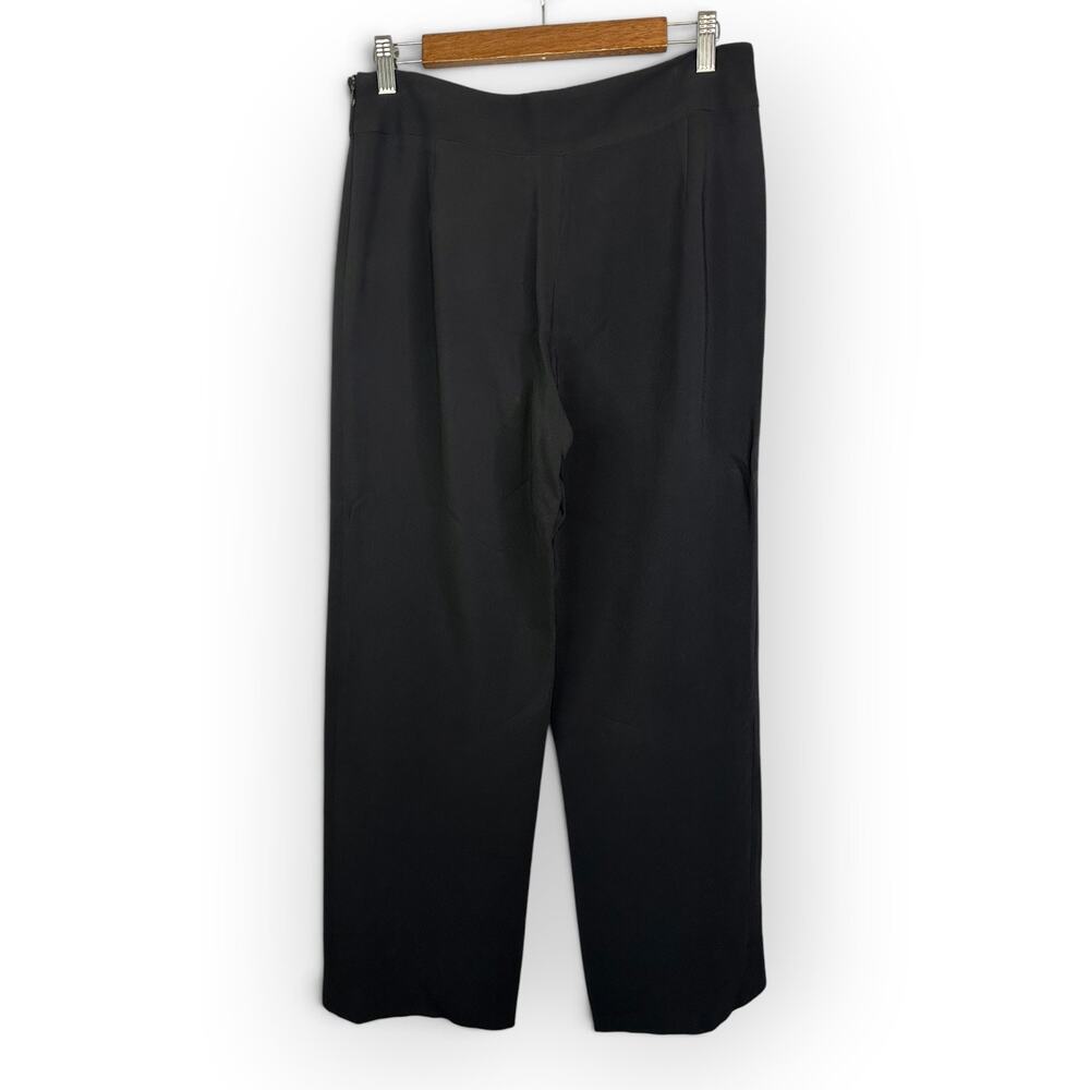 Urban Zen Womens Black Wide Leg Pants Side Zip Elevated Minimalist Chic Size L